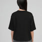 T-shirt Amarina nera con strass