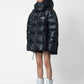 Bomber oversize con stampa text