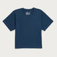 T-shirt boxy riciclata color cobalto