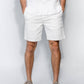 Pantaloncini elasticizzati color avorio