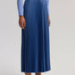 Gonna plissettata lunga indaco