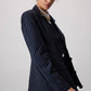 Completo gilet e blazer gessato