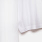 T-shirt oversize bianca in lyocell con scollo a V e maniche 3/4