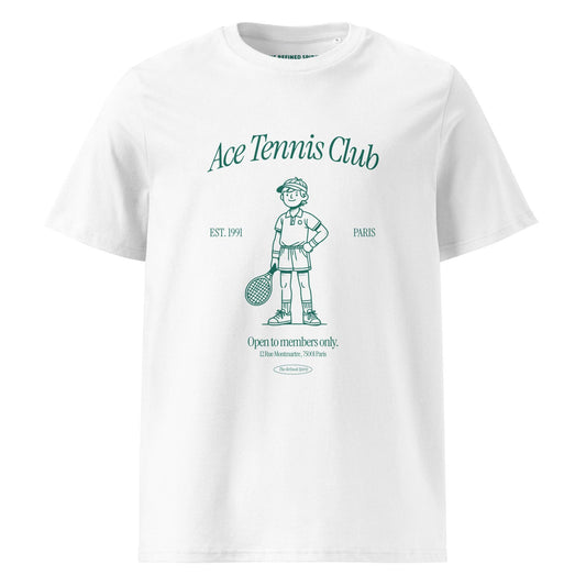 T-shirt unisex Ace Tennis Club in cotone biologico
