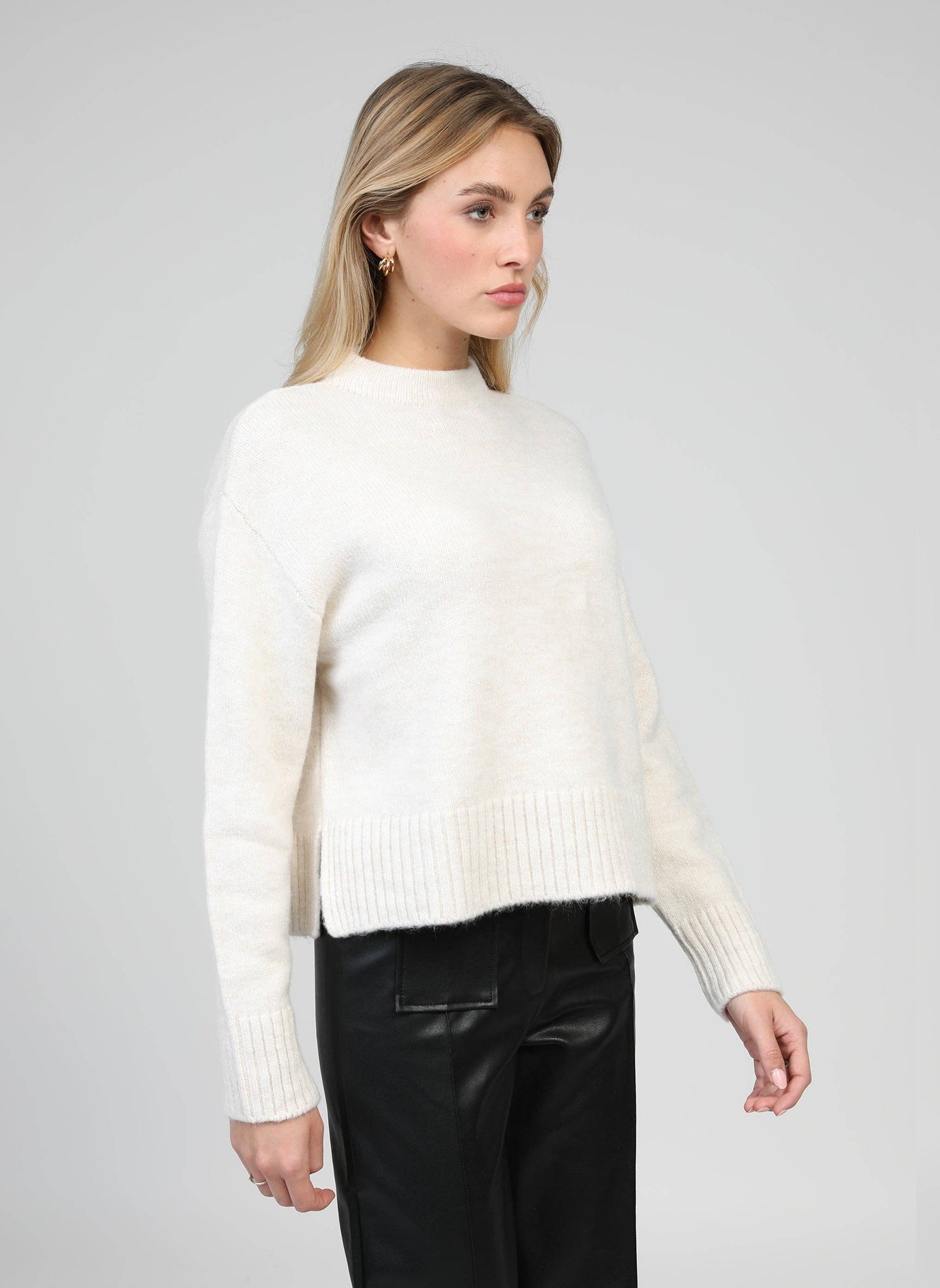Maglione Lorana écru girocollo
