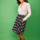 Camicia Rocio bianca in cotone con pieghe