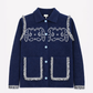 Gilet Nisani con ricamo bandana e frange