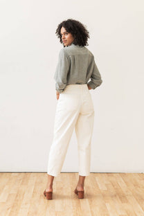 Camicia Lenon in chambray salvia