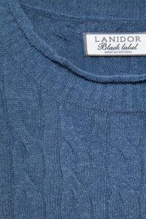 Maglione a maglia strutturata con trecce