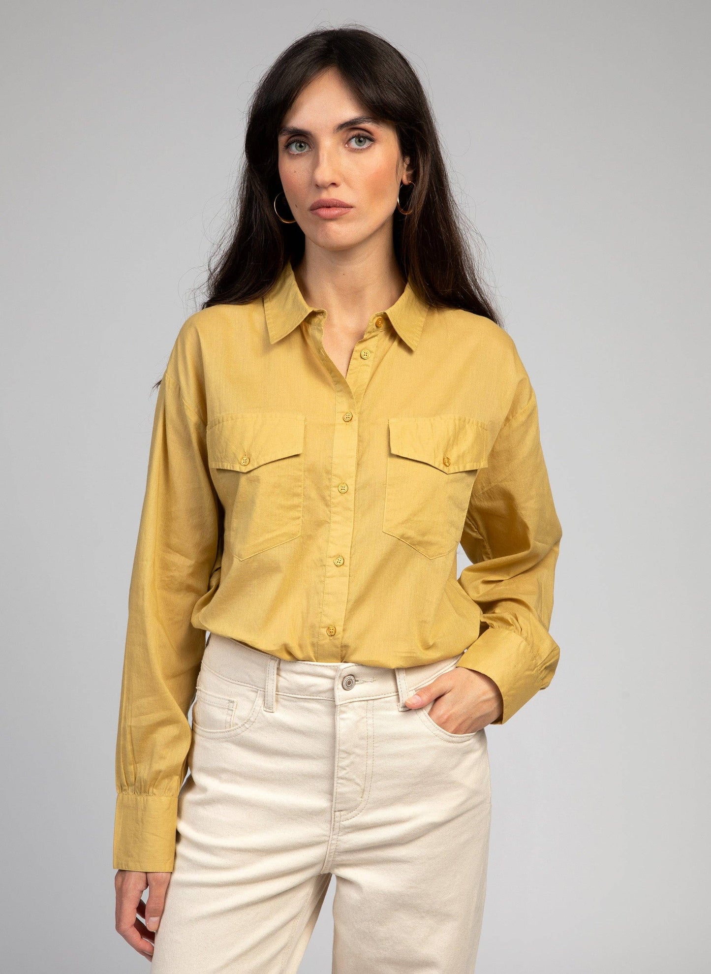 Camicia Soumaya in popeline di cotone