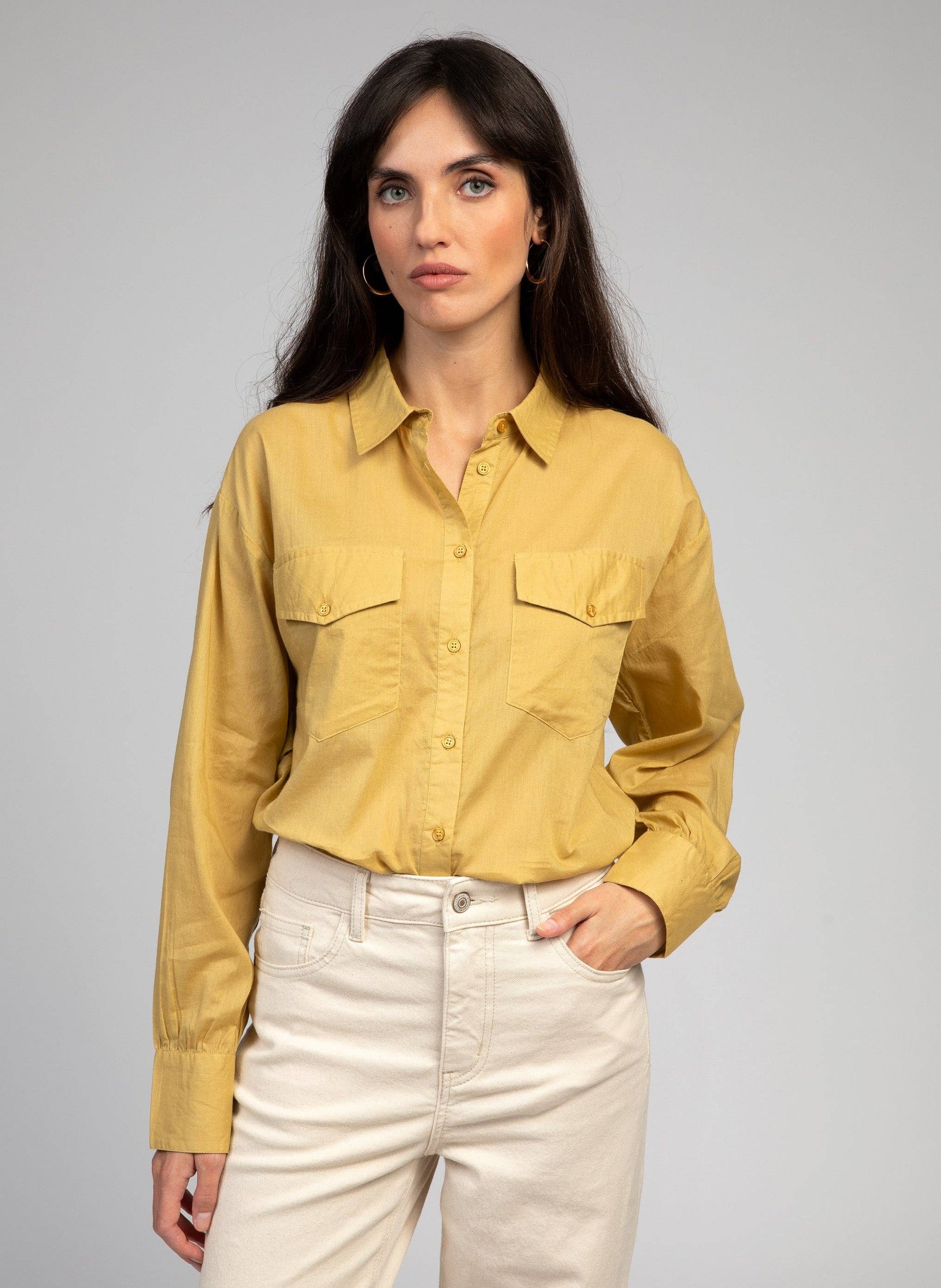 Camicia Soumaya in popeline di cotone