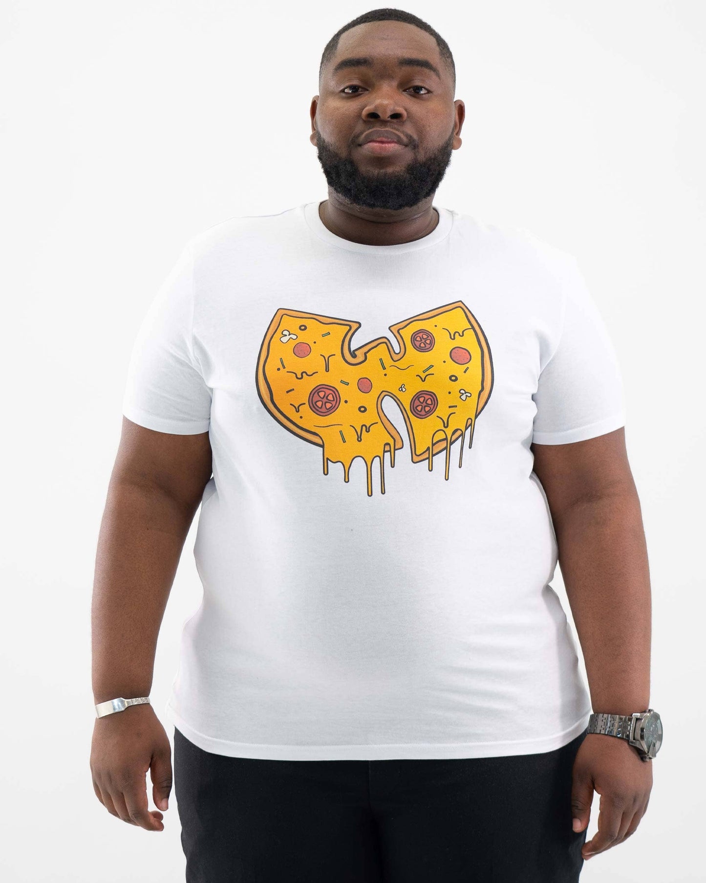 T-shirt grafica pizza Wu-Tang in cotone biologico