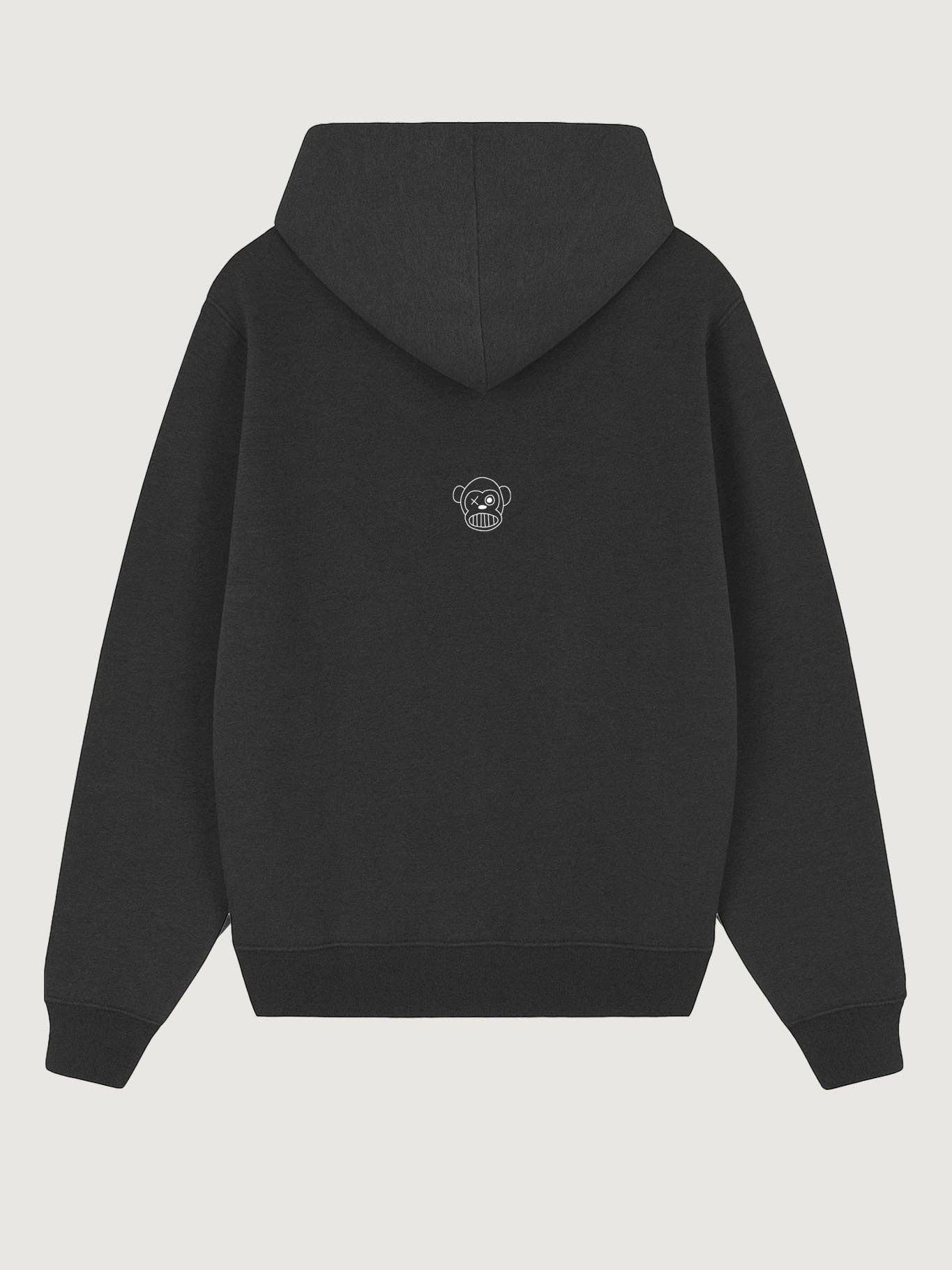 Felpa unisex con ricamo Bendita Locura grigio scuro