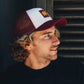 Cappellino trucker classico bordeaux