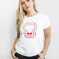T-shirt Donna Antimacchia con Stampa Love