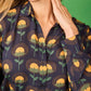 Camicia slim floreale con fiori gialli