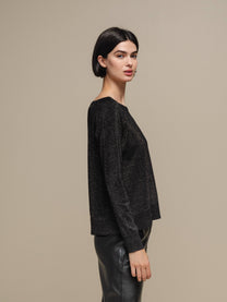 Maglione in maglia lurex da donna