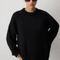Maglione basic in maglia nero