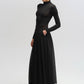 Gonna lunga in chiffon nera