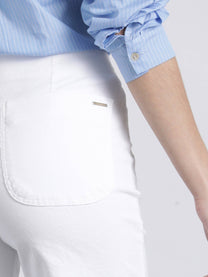 Pantaloni in bombazine a vita alta