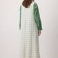 Abito lungo smanicato in tweed