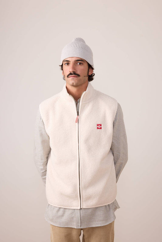 Berretto a coste Stella color ciottolo