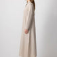 Abito maxi testurizzato stile chemisier