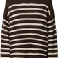 Maglione oversize a righe in lana d’agnello Barbera