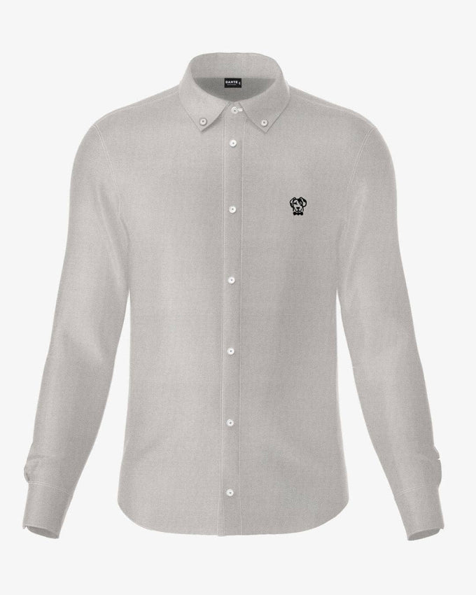 Camicia Oxford grigia antimacchia