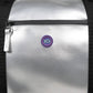 Borsa da viaggio duffle argento metallizzata