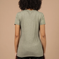 T-shirt donna Flown oliva in tessuto riciclato