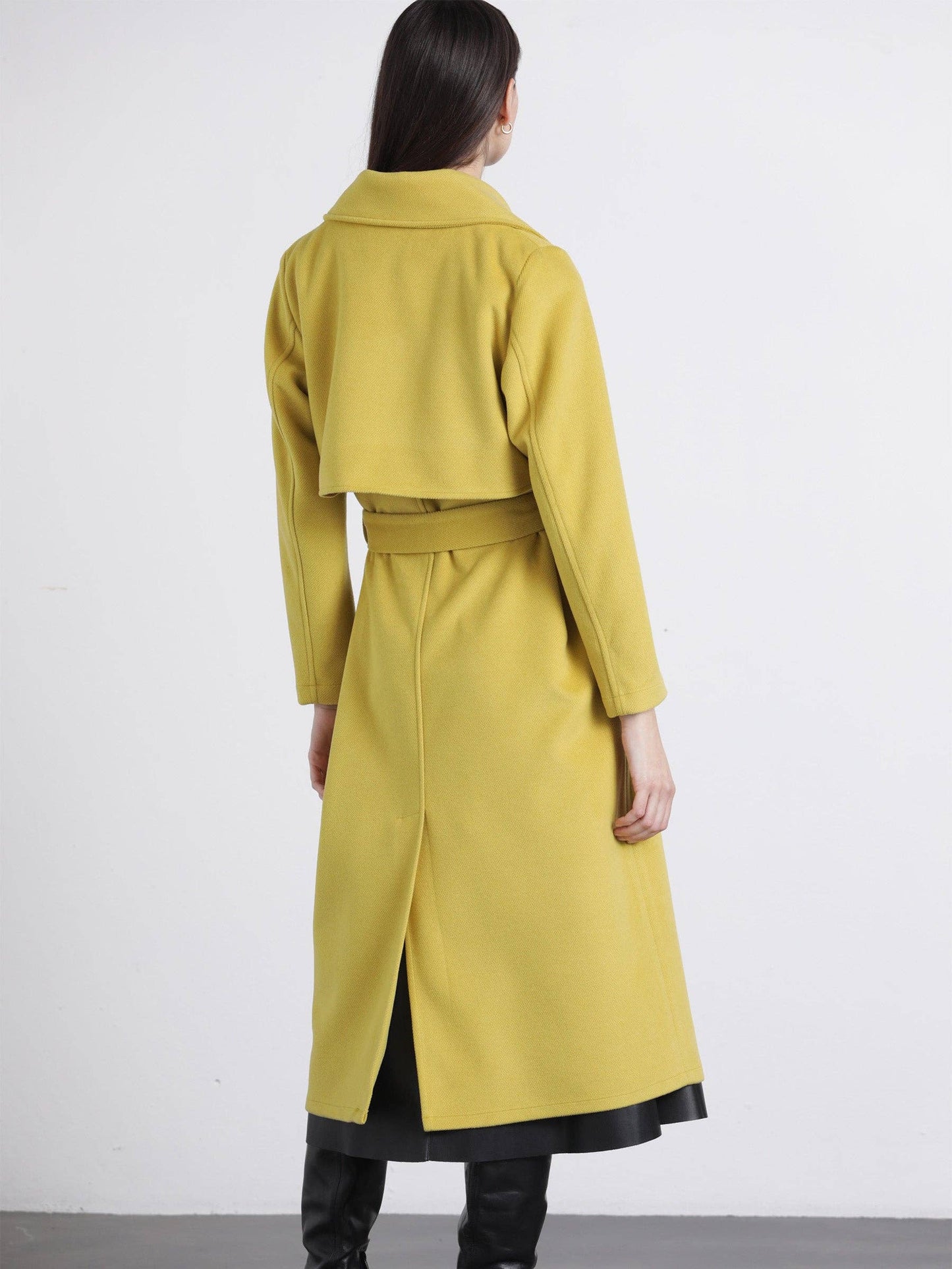 Cappotto lungo con cintura