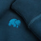Felpa oversize donna in cotone organico blu Poseidon