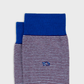 Calzini a righe in cotone pettinato bordeaux e azzurro