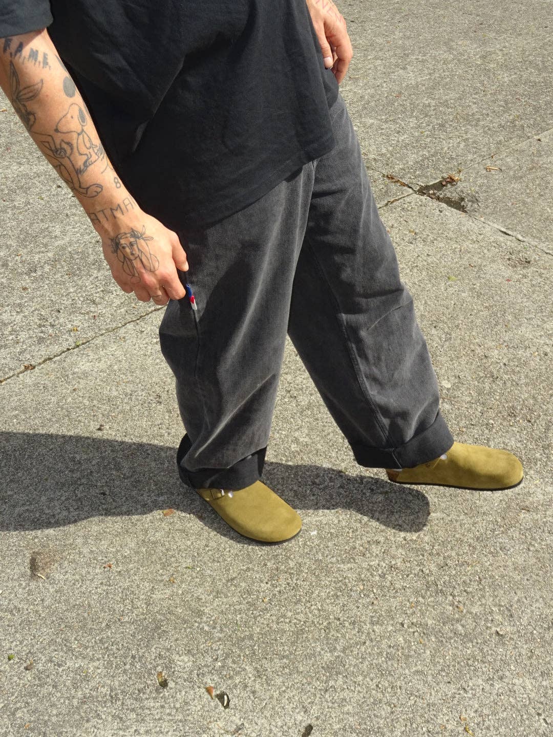 Zoccoli verdi in suede NWHR