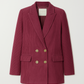 Blazer doppiopetto in velluto a coste