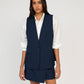 Gilet sartoriale blu navy Zalia