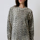Tunica in maglia animalier leopardata