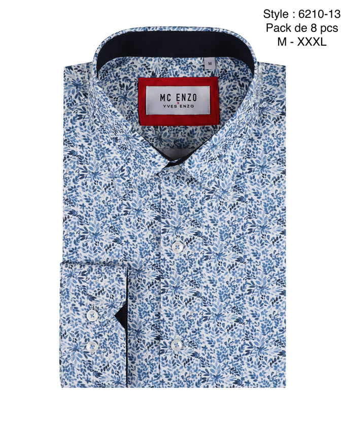 Camicia comfort a fantasia Liberty