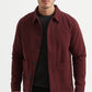 Giacca chic bordeaux in cotone con tasche