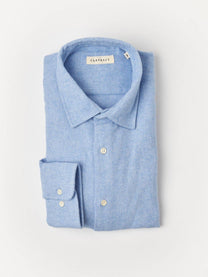 Camicia in flanella Gurin Sky in cotone biologico