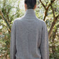 Maxi maglione a collo alto in puro cashmere