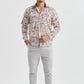 Camicia slim fit elasticizzata con stampa digitale