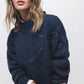 Maglione strutturato a maglia con girocollo