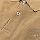 Polo uomo Hawk caramello in piqué