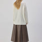 Maglione oversize in maglia con riquadri texture