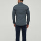 Camicia slim fit grigio antracite da uomo