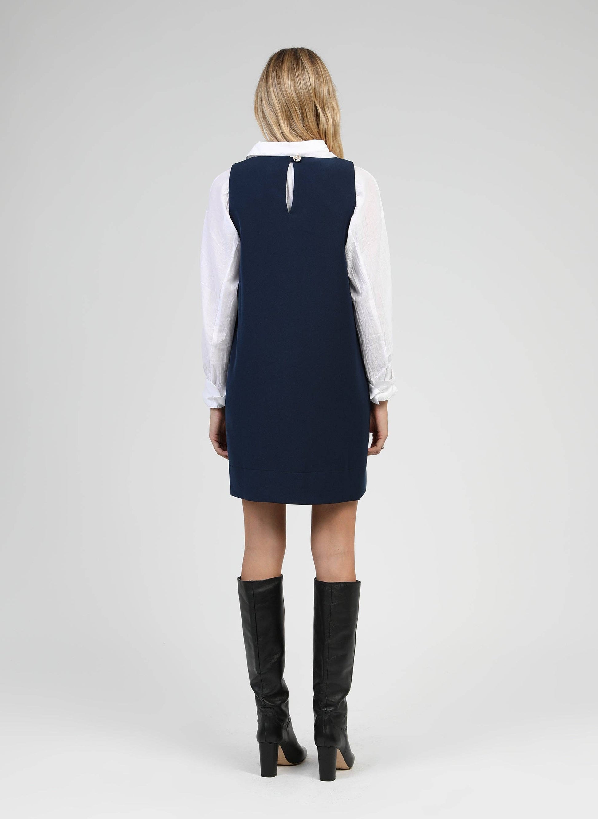 Abito corto Maleo blu marino