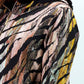 Giacca con cappuccio jacquard multicolor