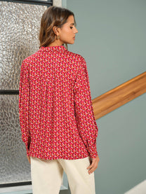 Blusa stampata in viscosa